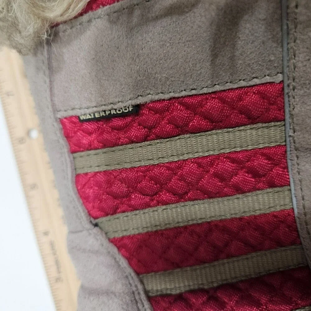 KEEN Kids Insulated Winter Boots Waterproof Slip on Pink‎ Brown